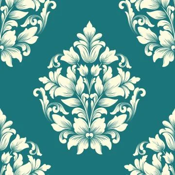 Vector damask seamless pattern element. Classical luxury old fashioned damask Stock Illustration