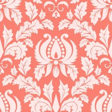 Vector damask seamless pattern element. Classical luxury old fashioned damask Illustrazione stock