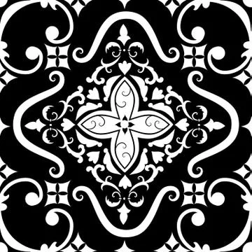 Vector damask seamless pattern element. Classical luxury old fashioned damask Stock Illustration
