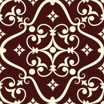 Vector damask seamless pattern element. Classical luxury old fashioned damask Stock Illustration