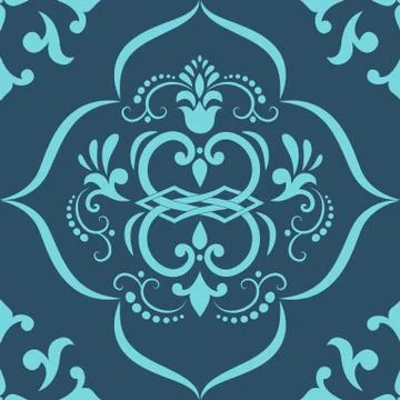 Vector damask seamless pattern element. Classical luxury old fashioned damask 스톡 일러스트
