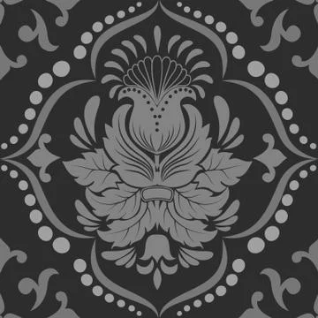 Vector damask seamless pattern element. Classical luxury old fashioned damask Stock Illustration