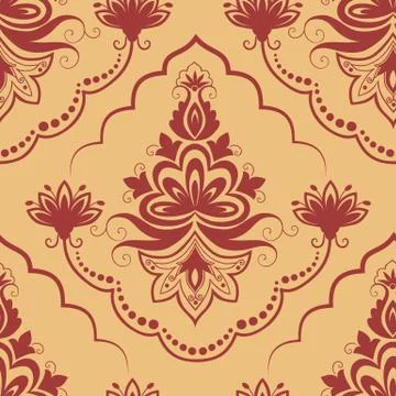 Vector damask seamless pattern element. Classical luxury old fashioned damask Stock Illustration