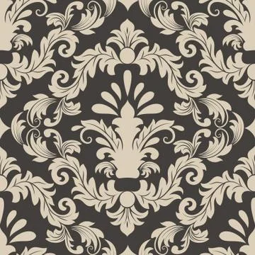 Vector damask seamless pattern element. Classical luxury old fashioned damask Stockillustratie