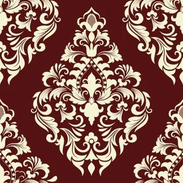 Vector damask seamless pattern element. Classical luxury old fashioned damask Stock Illustration
