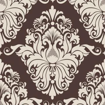 Vector damask seamless pattern element. Classical luxury old fashioned damask Stock Illustration