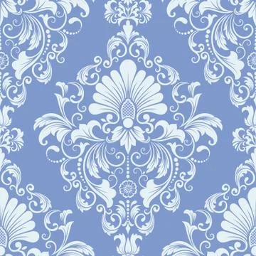 Vector damask seamless pattern element. Classical luxury old fashioned damask Stock Illustration