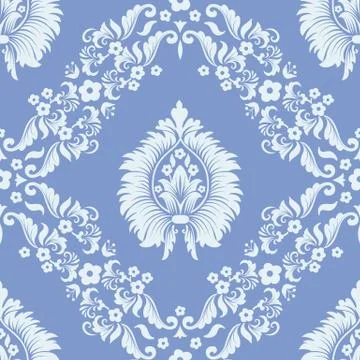 Vector damask seamless pattern element. Classical luxury old fashioned damask Illustrazione stock