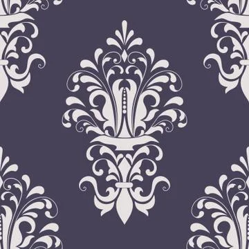 Vector damask seamless pattern element. Classical luxury old fashioned damask Stock Illustration