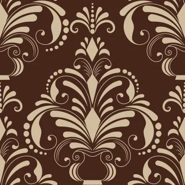 Vector damask seamless pattern element. Classical luxury old fashioned damask Stockillustratie
