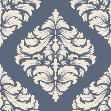 Vector damask seamless pattern element. Classical luxury old fashioned damask Illustrazione stock