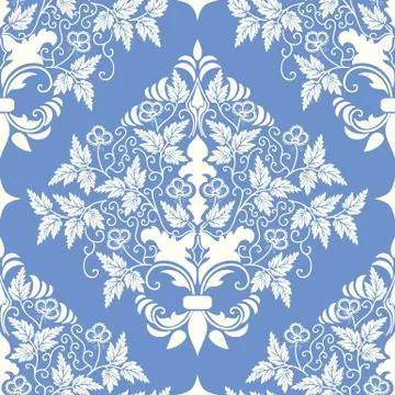 Vector damask seamless pattern element. Classical luxury old fashioned damask Stock Illustration
