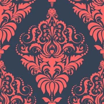 Vector damask seamless pattern element. Classical luxury old fashioned damask Stock Illustration