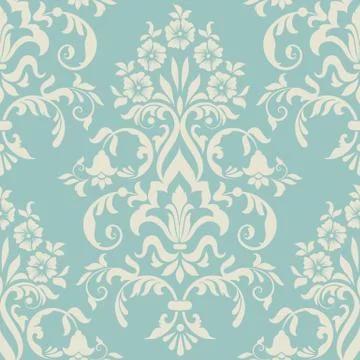 Vector damask seamless pattern element. Classical luxury old fashioned damask Illustrazione stock