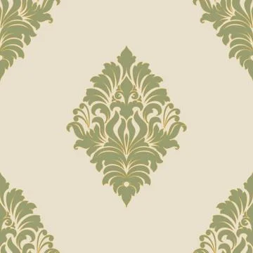 Vector damask seamless pattern element. Classical luxury old fashioned damask Stock Illustration