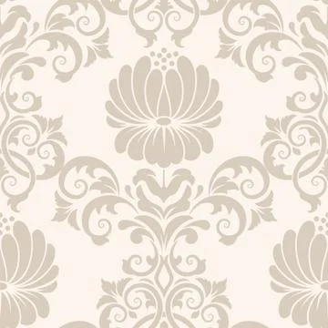 Vector damask seamless pattern element. Classical luxury old fashioned damask 스톡 일러스트