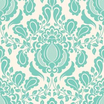 Vector damask seamless pattern element. Classical luxury old fashioned damask Illustrazione stock