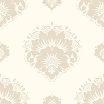 Vector damask seamless pattern element. Classical luxury old fashioned damask Stock Illustration