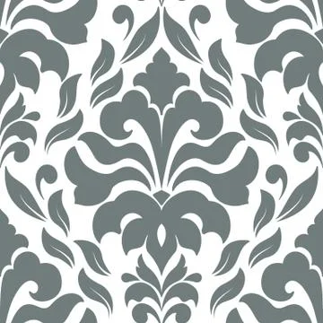 Vector damask seamless pattern element. Classical luxury old fashioned damask Illustrazione stock