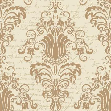 Vector damask seamless pattern element. Classical luxury old fashioned damask 스톡 일러스트