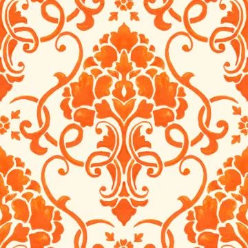 Vector damask seamless pattern element. Classical luxury old fashioned damask Stock Illustration