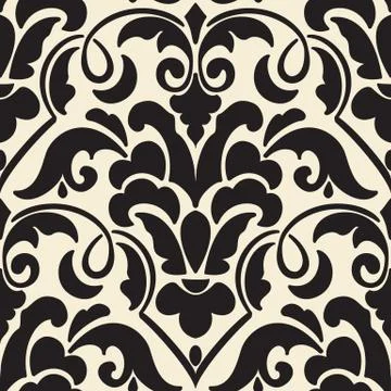 Vector damask seamless pattern element. Classical luxury old fashioned damask 스톡 일러스트