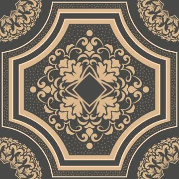 Vector damask seamless pattern element. Classical luxury old fashioned damask 스톡 일러스트