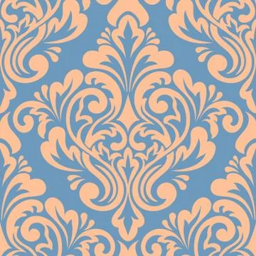 Vector damask seamless pattern element. Classical luxury old fashioned damask 스톡 일러스트