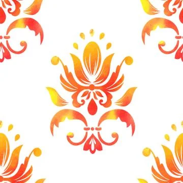 Vector damask seamless pattern element. Elegant luxury texture for wallpapers 스톡 일러스트