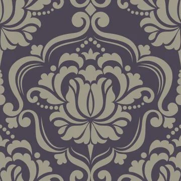 Vector damask seamless pattern element. Classical luxury old fashioned damask Stock Illustration