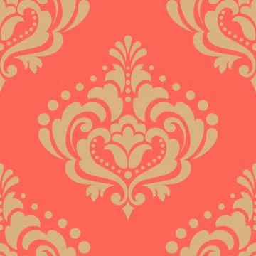 Vector damask seamless pattern element. Classical luxury old fashioned damask Stock Illustration