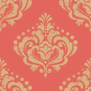 Vector damask seamless pattern element. Classical luxury old fashioned damask Illustrazione stock