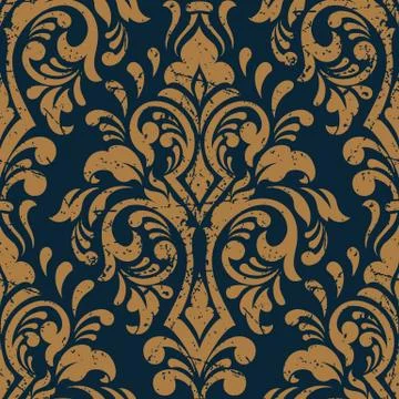 Vector damask seamless pattern element. Classical luxury old fashioned damask Stock Illustration