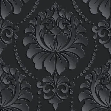 Vector damask seamless pattern element. Elegant luxury texture for wallpapers 스톡 일러스트