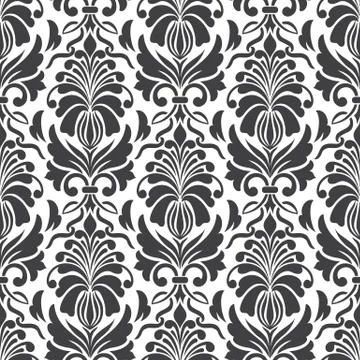 Vector damask seamless pattern element. Classical luxury old fashioned damask 스톡 일러스트