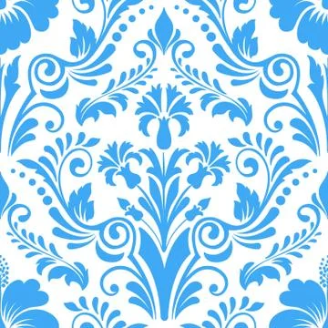 Vector damask seamless pattern element. Classical luxury old fashioned damask 스톡 일러스트