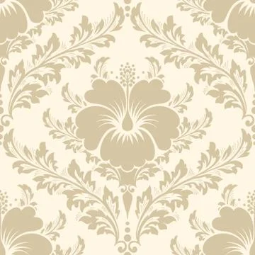 Vector damask seamless pattern element. Classical luxury old fashioned damask Stock Illustration