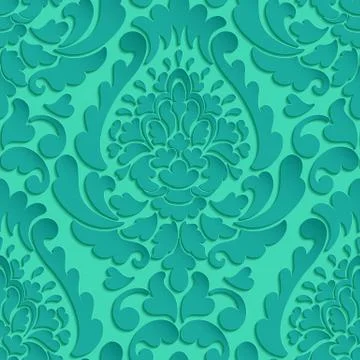 Vector damask seamless pattern element. Classical luxury old fashioned damask Stock Illustration