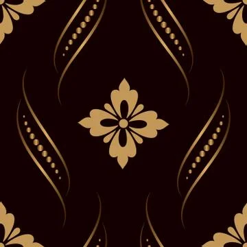 Vector damask seamless pattern element. Classical luxury old fashioned damask Stock Illustration