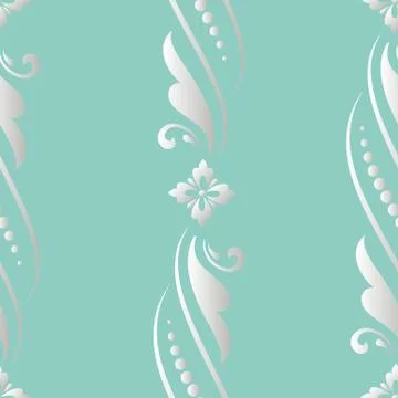 Vector damask seamless pattern element. Elegant luxury texture for wallpapers Stock Illustration