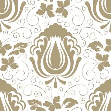 Vector damask seamless pattern element. Classical luxury old fashioned damask 스톡 일러스트