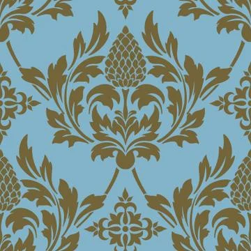 Vector damask seamless pattern element. Classical luxury old fashioned damask Stock Illustration