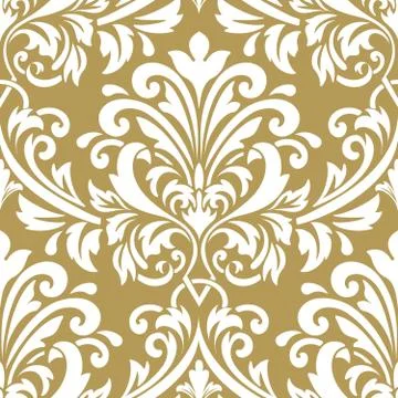 Vector damask seamless pattern element. Classical luxury old fashioned damask Stock Illustration