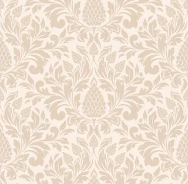 Vector damask seamless pattern element. Classical luxury old fashioned damask Stock Illustration
