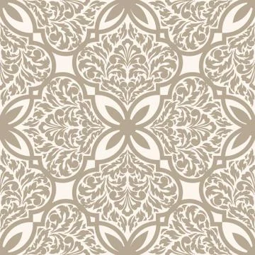 Vector damask seamless pattern element. Classical luxury old fashioned damask Stock Illustration