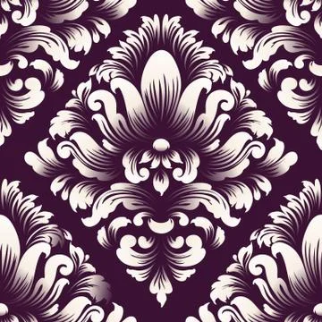 Vector damask seamless pattern element. Classical luxury old fashioned damask Stockillustratie