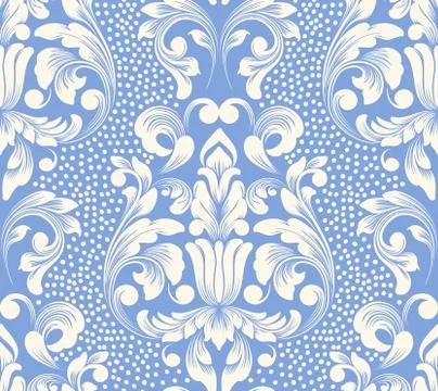 Vector damask seamless pattern element. Classical luxury old fashioned damask Illustrazione stock
