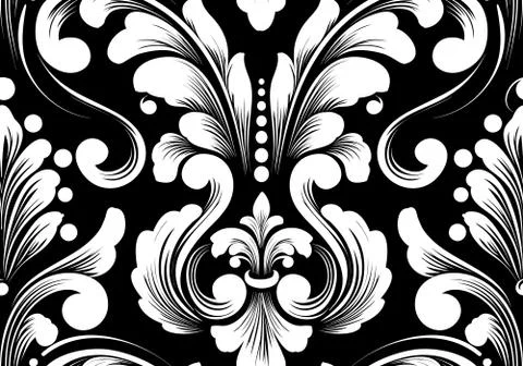 Vector damask seamless pattern element. Classical luxury old fashioned damask Stock Illustration