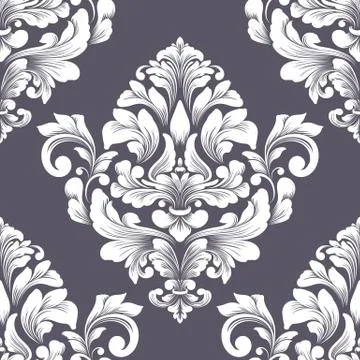 Vector damask seamless pattern element. Classical luxury old fashioned damask Stock Illustration
