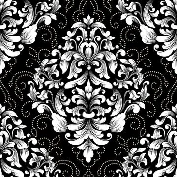 Vector damask seamless pattern element. Classical luxury old fashioned damask Stock Illustration